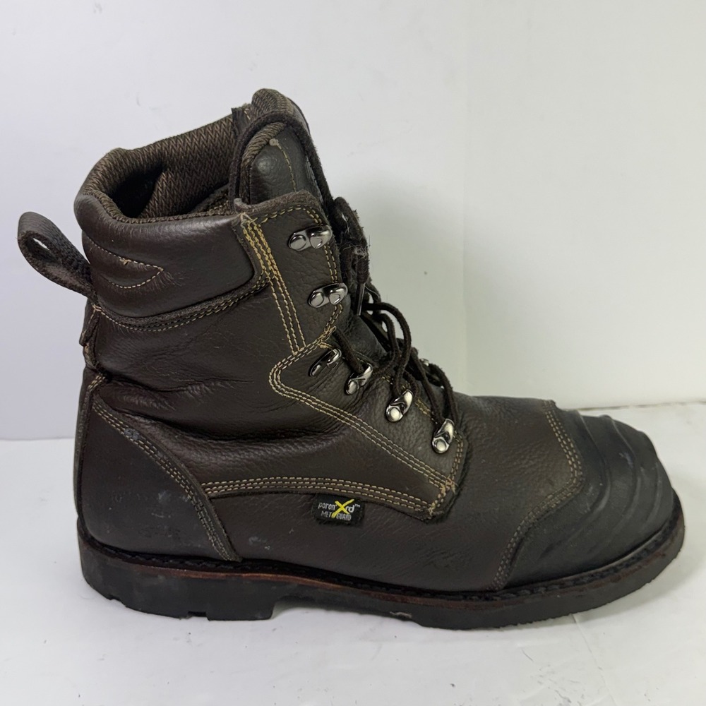 Iron Age Groundbreaker Work Boots Mens 13M Brown Leather Met Guard IA0121